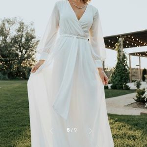 Baltic Born Lydia White maxi dress